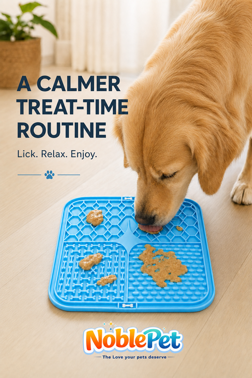 Silicone Licking Mat & Slow Feeder for Dogs – Training & Mealtime Fun