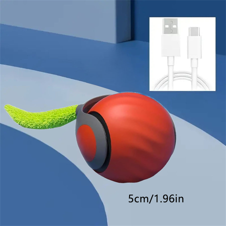USB Rechargeable Smart Cat Ball with Fast-Tail Interactive Play