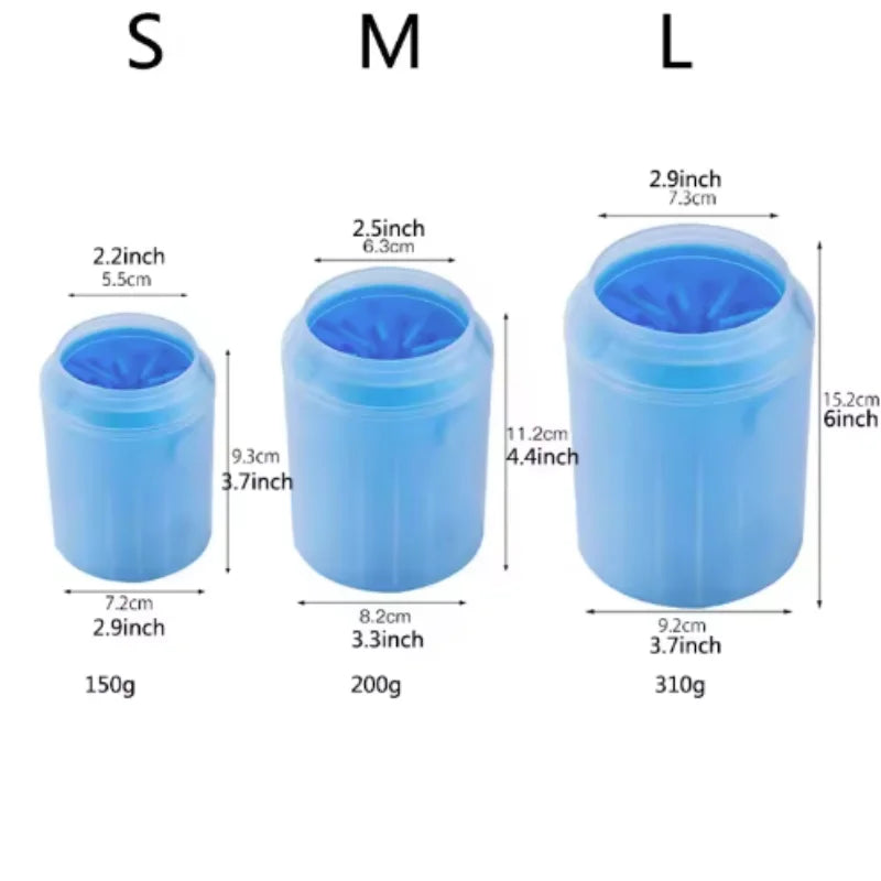 Portable Dog Paw Cleaner Cup – Soft Silicone Paw Washer for Muddy Paws