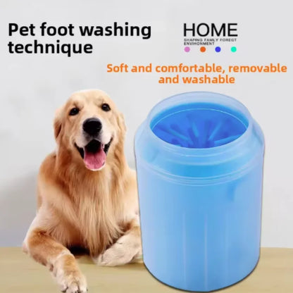Portable Dog Paw Cleaner Cup – Soft Silicone Paw Washer for Muddy Paws
