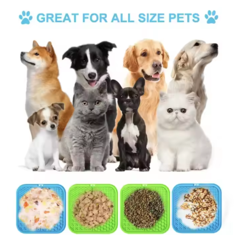 Silicone Licking Mat & Slow Feeder for Dogs – Training & Mealtime Fun