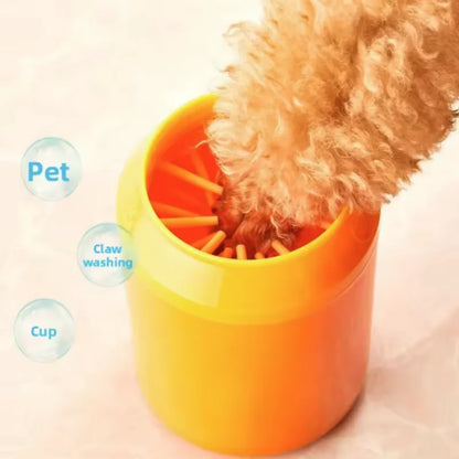Portable Dog Paw Cleaner Cup – Soft Silicone Paw Washer for Muddy Paws