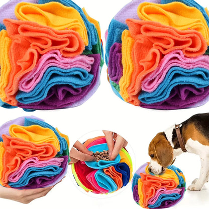 Interactive Felt Ball Dog Toy – Mental Stimulation & Nose Work